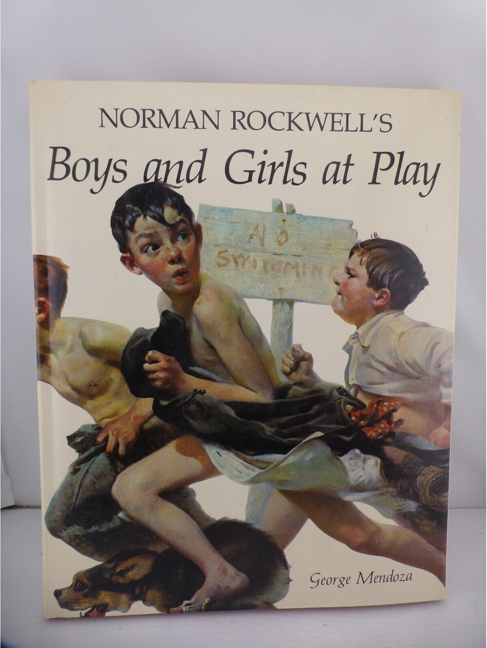 Norman Rockwell's Boys and Girls at Play George Mendoza 1976 Hardcover w/DJ BK3